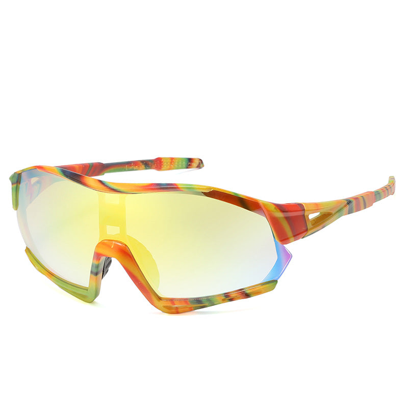 Wholesale PC Cycling Sports Camouflage One Piece Sunglasses